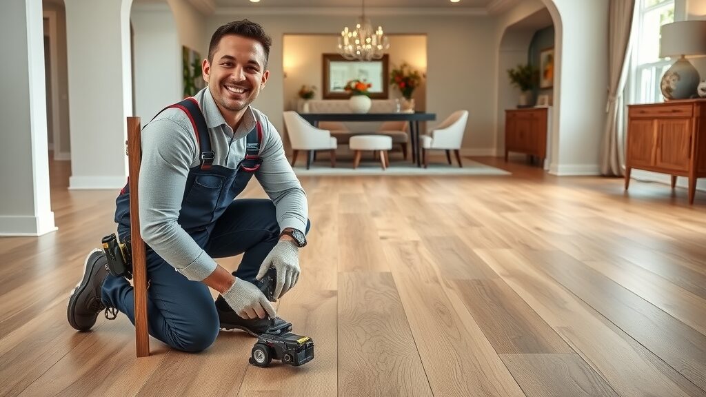 5-star flooring company Missouri installing flawless hardwood and vinyl floors