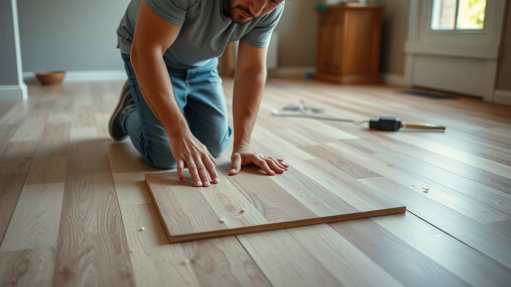 DIY waterproof vinyl plank flooring installation Missouri homeowner